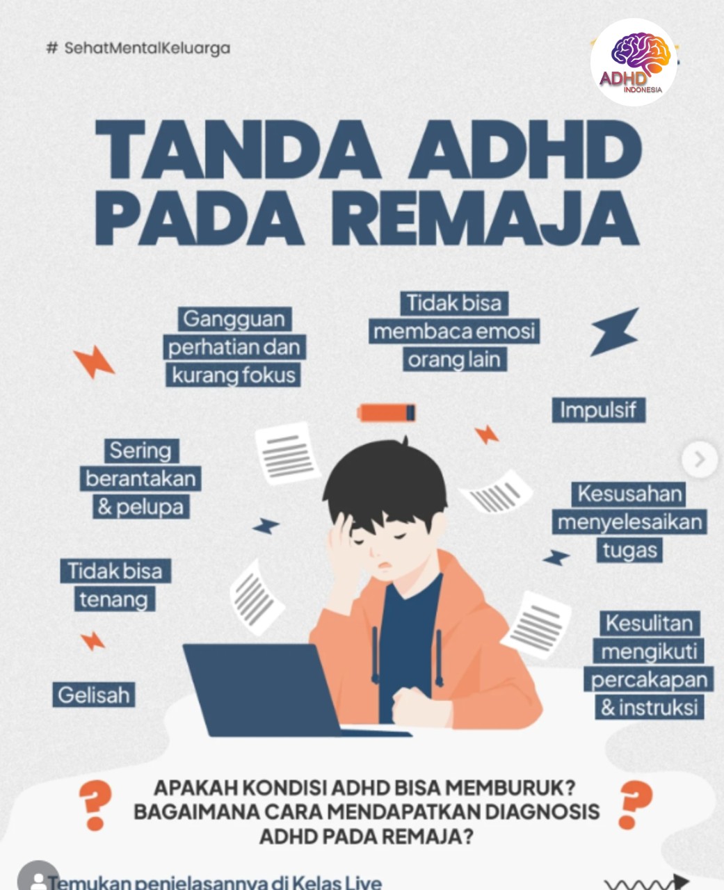 Screening ADHD Non-Diagnostik: Edukasi Awal bagi Orang Tua di Kota Parepare